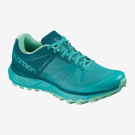 Salomon TRAILSTER W Womens Running Shoes Turquoise UK DEVQ